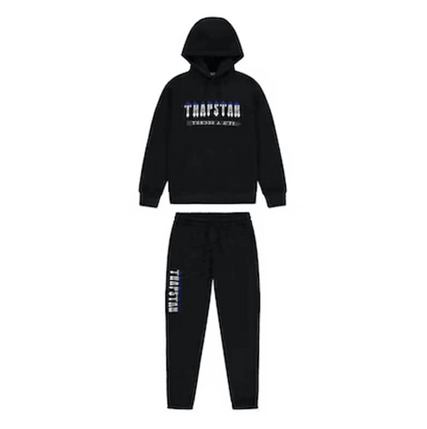 Trapstar Trapstar Chenille Decoded 2.0 Hooded Black Tracksuit | Apex Nocturne