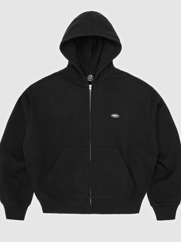 Corteiz MINI ISLAND ZIP HOODIE [BLACK] | Apex Nocturne