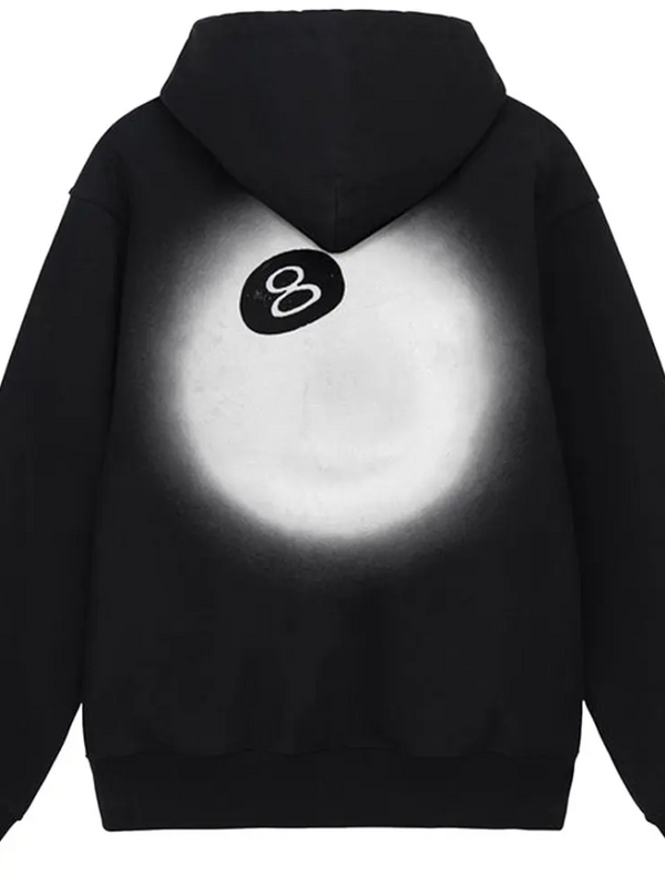 Stussy Stussy 8 Ball Fade Hoodie 'Black' alt view
