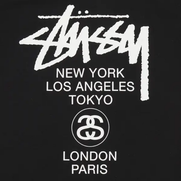 Stussy Stussy World Tour Tee 'Black' alt view