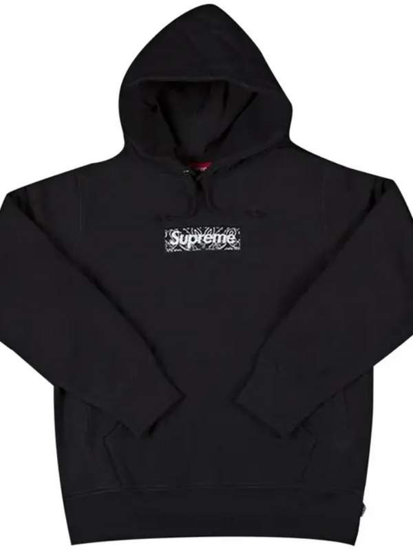 Supreme Supreme Bandana Box Logo Hooded Sweatshirt 'Black' | Apex Nocturne